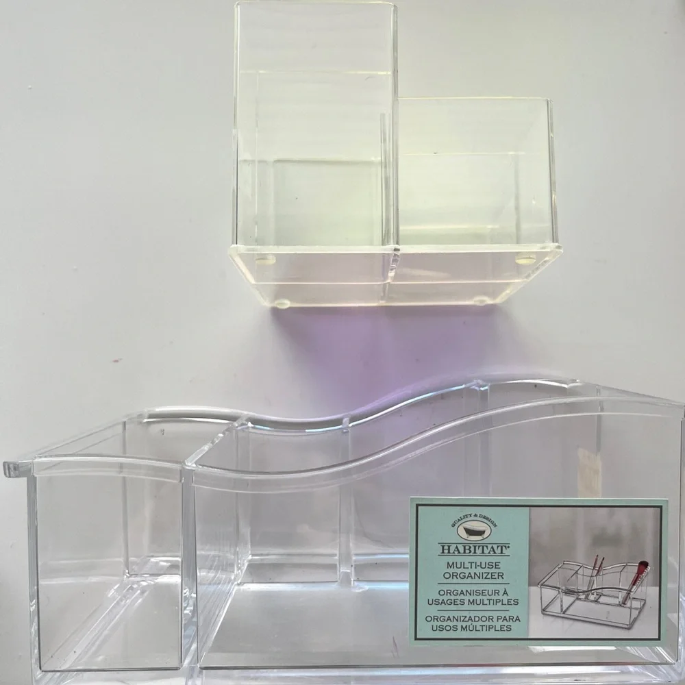 Clear Acrylic Organizer set